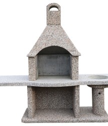 TRENTA; v/š/g 210x224x72,5 cm / kurišče; š/g 63x40 cm / plošča je lahko tudi daljša